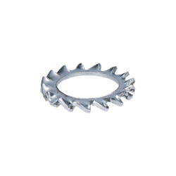 Podložka vejárová, vnut. pr. 5,3mm, DIN 6798, pozink Podložka vejárová, vnut. pr. 5,3mm, DIN 6798, pozink